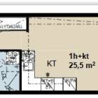 Vuokrataan kerrostalo Yksi&ouml; - Kuopio Keskusta Torikatu 18 1 h + kt , kerrostalo, 625&nbsp;&euro;/kk, 25&nbsp;m&sup2;