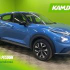 Nissan Juke DIG-T 117HP 6MT Visia b / P-kamera / Vakkari / Merkkihuollettu / Lohko+Sis&auml;pistoke / Metalliv&auml;ri /