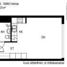 Vuokrataan Kerrostalo Yksi&ouml; - Hollola Okeroinen Koulutie 6 A