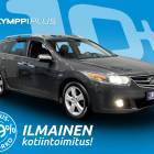 Honda Accord Tourer 2,0 Executive Business ** Xenon-valot / Nahkat / Tummat lasit / L&auml;mp&ouml;paketti - Tuore leima ja huolto, Tilaa ja ajatonta tyyli&auml;. T&auml;ss&auml; sinulle luottopeli viel&auml; pitk&auml;ksi aikaa!