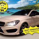Mercedes-Benz CLA-sarja 200 BE A Premium Business AMG / Suomi-auto / Panorama / Vakkari / Bi-Xenon / Lohko+sis&auml;p. / Nahka-alcantara / - 2x renkaat&amp;vanteet / Night-paketti / AMG ulko- ja sis&auml;paketit / Siisti!