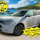 Mitsubishi Outlander PHEV Instyle Navi 4WD * Nahkasisusta / Vetokoukku / S&auml;hk&ouml;penkki / Peruutuskamera / Lohkol&auml;mmitin * - Juuri huollettu / Kahdet renkaat vanteineen