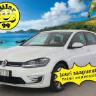 Volkswagen Golf e-Golf 100 kW (136 hv) aut *L&auml;mp&ouml;pumppu / Adapt. vakkari / Navi / LED / Apple&amp;Android* - HULLUT AVAJAISHULINAT 3,29 % KORKOTARJOUS - *2x Renkaat &amp; Vanteet / Kattavasti huollettu*