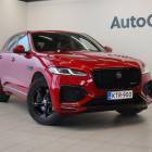 Jaguar F-PACE P400e Plug-in Hybrid R-Dynamic S / Suomi-auto / Merkkihuollettu / Panorama / Kamera / Punaiset nahat