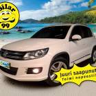 Volkswagen Tiguan R-Line Sport &amp; Style 2,0 TDI 103 kW (140 hv) 4MOTION DSG-aut / Suomi-auto / Webasto / Koukku / Vakkari / Bi-Xenon / - HULLUT AVAJAISHULINAT 3,29 % KORKOTARJOUS - Kytkin tehty tuoreesti! / Musta sis&auml;ka