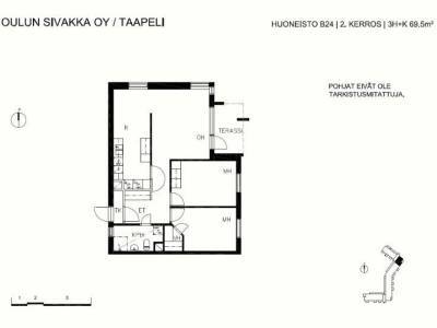 Vuokrataan Luhtitalo 3 huonetta - Oulu Myllytulli Myllytullinkatu 6
