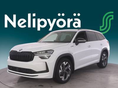 Skoda Kodiaq 1.5 TSI PHEV SportLine Explore DSG Autom. - Korkokampanja 1,00% + kulut! - Vetokoukku, s&auml;hk&ouml;isesti esiin taitettava | 13" audio- ja navigointij&auml;rjestelm&auml;, v&auml;rillinen kosketusn&auml;ytt&ouml; |