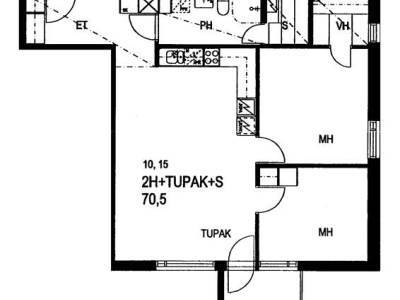 Vuokrataan Kerrostalo Kaksio - J&auml;rvenp&auml;&auml; P&ouml;yt&auml;alho Sahankaari 5