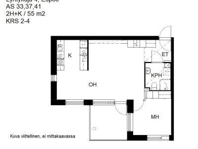 Vuokrataan Kerrostalo Kaksio - Espoo Espoon keskus Lyhtykuja 4