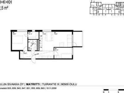 Vuokrataan Kerrostalo 3 huonetta - Oulu Tuira Tuirantie 9