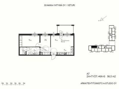Vuokrataan Kerrostalo Kaksio - Oulu Etu-Ly&ouml;tty Harjap&auml;&auml;nkatu 32