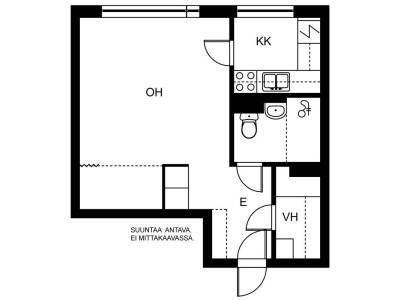 Vuokrataan Kerrostalo Yksi&ouml; - Yl&ouml;j&auml;rvi Soppeenm&auml;ki Murtom&auml;entie 4-6 F