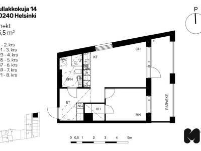 Vuokrataan Kerrostalo Kaksio - Helsinki Pasila Rullakkokuja 14