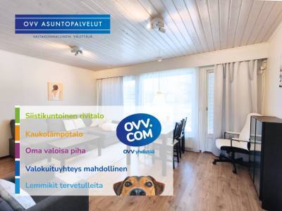 Vuokrataan Rivitalo Kaksio - Joensuu Mutala Aaponpuistikko 14 F