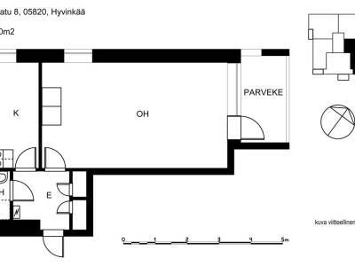 Vuokrataan Kerrostalo Yksi&ouml; - Hyvink&auml;&auml; Mustam&auml;nnist&ouml; Vesitorninkatu 8