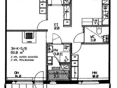 Vuokrataan Rivitalo 3 huonetta - Rovaniemi Saarenkyl&auml; Putaantie 2