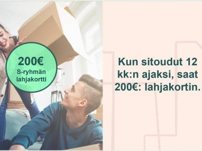 Vuokrataan Kerrostalo 3 huonetta - Kuopio Saaristokaupunki Rantapuistonkatu 6 C