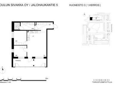 Vuokrataan Kerrostalo 3 huonetta - Oulu Kaukovainio Jalohaukantie 5