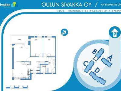 Vuokrataan Luhtitalo 3 huonetta - Oulu Haukipudas - Kiviniemi Kiviniementie 202