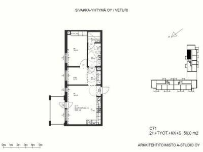 Vuokrataan Kerrostalo Kaksio - Oulu Etu-Ly&ouml;tty Harjap&auml;&auml;nkatu 32