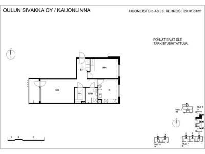Vuokrataan Kerrostalo Kaksio - Oulu Kaijonharju Kimmontie 5