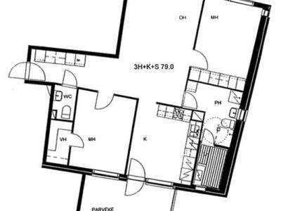 Vuokrataan Kerrostalo 3 huonetta - Oulu Peltola Peltolankaari 13