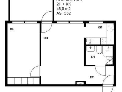 Vuokrataan Kerrostalo Kaksio - Kuopio Kelloniemi Ankkuritie 4